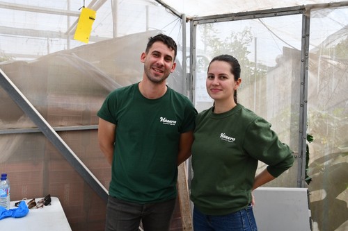 Ana Cabrera y Rafa Martínez, técnicos de Hazera España.