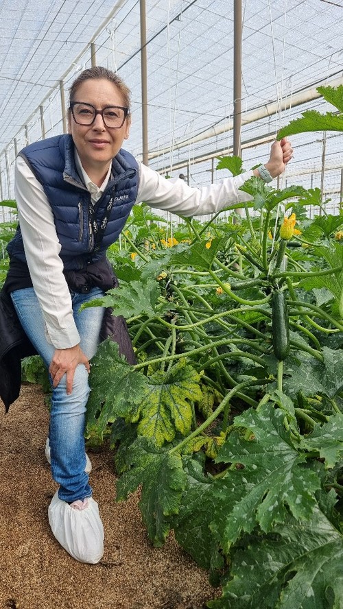 Beatriz Palmero, técnica de desarrollo de calabacín de HM.CLAUSE, con la novedad Arkana