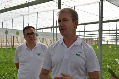 Raúl Martínez, director de Ventas y Marketing, y Francisco López, coordinador Global de melón y sandía