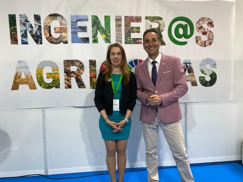 Fernando Paniagua y Mari Carmen Vicente, del COITAAL.