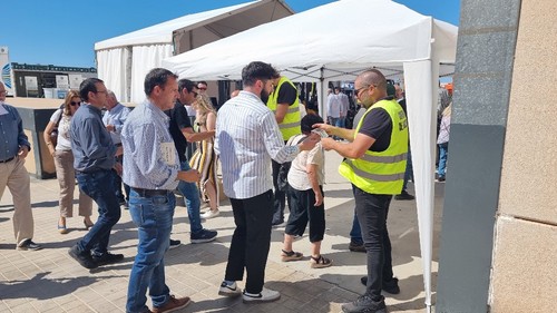 Entrada de los visitantes