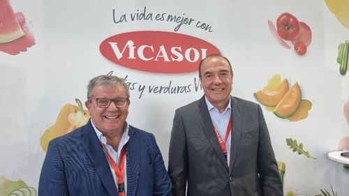 Juan Antonio González, presidente de Vicasol, y José Manuel Fernández Archilla, director de la cooperativa