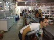 La larguísima barra tuvo mucho trabajo toda la noche.