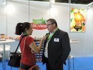 Isabel Fernández con Juan Antonio González, presidente de Vicasol