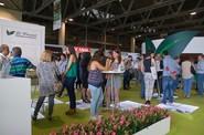 El stand de El Plantel Semilleros, lugar de encuentro indiscutible.
