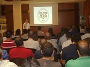 Celestino Gil, Crop Manager de Cultivos Hortícolas de Sipcam Iberia, durante la presentación de su concepto 'Cultivo Zero'.