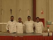 El personal de catering, dispuesto.