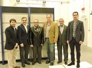 El presidente de la Cooperativa Santa María del Águila, Elías Moreno, junto a varios concejales del Ayuntamiento ejidense