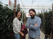 Caterina Pak, comercial de Fhalmería, con Diego Díaz, product manager de Zeraim