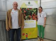 Juan Diego Martínez, comercial de Zeraim, y Rosa Simón, técnico comercial de pimiento de Zeraim