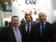 7 de febrero. El director de fhalmería con el alcalde de El Ejido y su concejal de Agricultura.