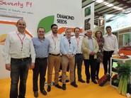 El equipo de Diamond Seeds desplazado a la feria.