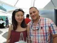 Caterina Pak, de Fhalmería, y Juan Ramón Rodríguez, director de Marketing de Rijk Zwaan