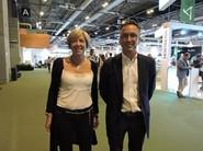 Mari Carmen Galera, gerente de TECNOVA, junto al presidente de la Fundación, Ángel Barranco