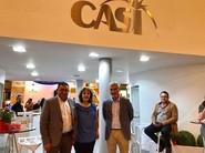 Miguel Vargas (dcha.), presidente de CASI, junto a Ana Martín y Juan Martínez, miembros del Consejo Rector de la cooperativa.