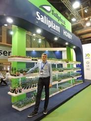Domingo López, gerente de Saliplant, se mostró muy satisfecho por cómo le fue a la empresa en la feria