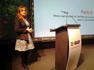 La doctora María Serrano de la Universidad Miguel Hernández presentó los resultados de los ensayos en hortícolas.