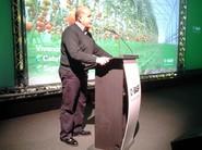 Miguel Suarez dio la bienvenida a los asistentes e inauguró la jornada informativa de BASF.