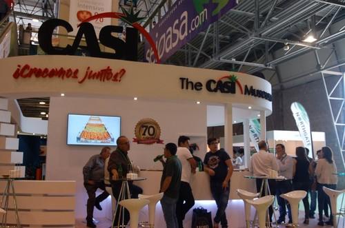 El stand de Casi, uno de los más concurridos del primer día