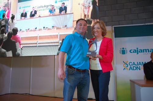 El agricultor Felipe Godoy, premiado.