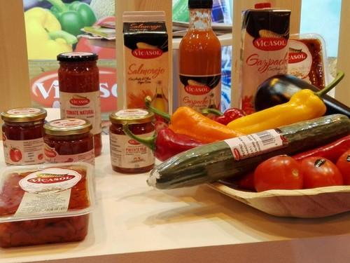 Esta es solo una parte de la amplia gama de productos de Vicasol muestra estos días en Fruit Attraction.