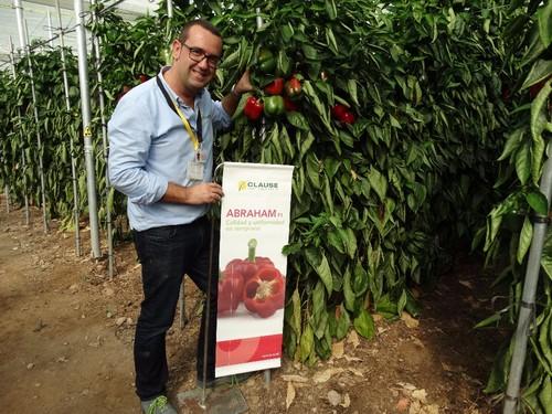 Raimundo García en la última finca visitada.
