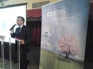 Pedro Juan, director general de Certis, fue el encargado de prensentar el acto.