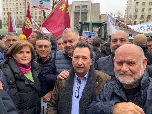 El sector almeriense participa en Madrid en la concentración contra el recorte del Tajo-Segura