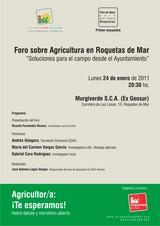 Izquierda Unida de Roquetas invita a los agricultores a debatir soluciones para el campo desde el Ayuntamiento