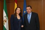 Planas aborda con la delegada del Gobierno en Andalucía los efectos de las intensas lluvias y las actuaciones de emergencia