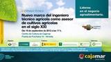 Cajamar aborda en una jornada la figura del ingeniero técnico agrícola como asesor de cultivos en el siglo XXI