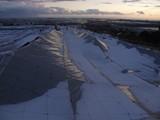 Una tromba de agua y granizo tumba decenas de invernaderos en el término municipal de El Ejido