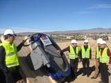 Instalan cinco grandes válvulas en las nuevas conducciones de agua de los trasvases al pantano de Cuevas