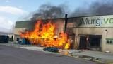 Murgiverde sufre un incendio en su fachada de Poniente