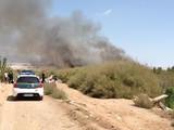 Incendio espectacular en las inmediaciones de la Balsa del Sapo