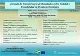 Ifapa organiza una jornada sobre trazabilidad y calidad de los productos ecológicos