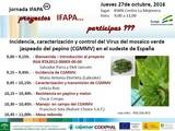 Ifapa La Mojonera presentará en un encuentro los resultados de su investigación sobre el virus del mosaico verde jaspeado en pepino