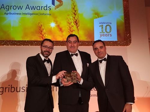 Fungisei, el fungicida biológico desarrollado por Seipasa, gana el premio al formulado más innovador en la ceremonia de los Agrow Awards 2017