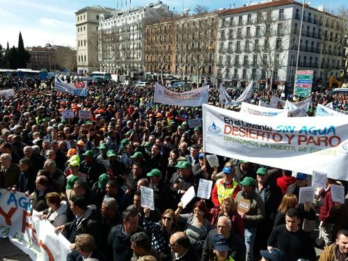 ASAJA espera que la movilización de los regantes sirva para acelerar la llegada de un Pacto Nacional por el Agua