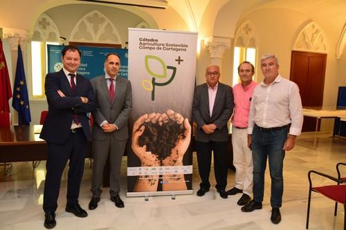 La Fundación 'La Caixa' se incorpora a la cátedra de Agricultura Sostenible de la UPCT
