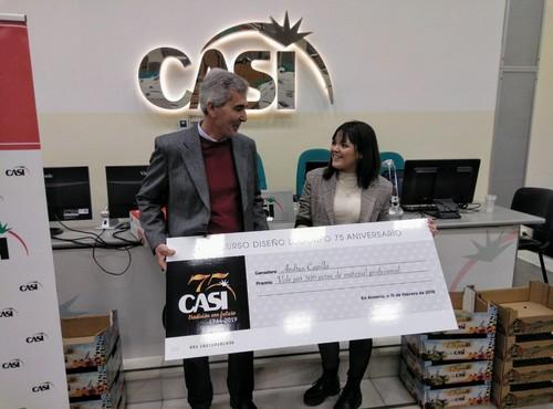 La esencia del 75 aniversario de CASI en un logotipo