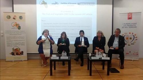 Clara Aguilera asegura que la organización del sector de frutas y hortalizas ha demostrado gran eficacia y será imprescindible en la futura PAC