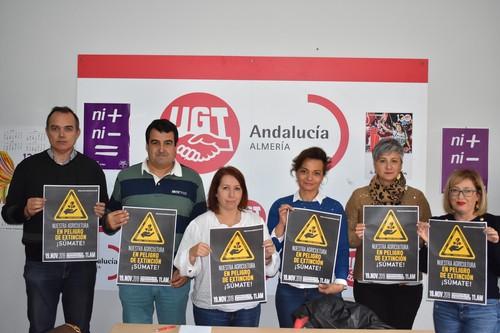 UGT apoya al sector hortofrutícola almeriense