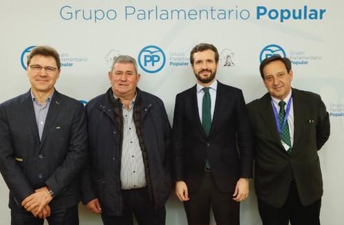 Pablo Casado se reúne con organizaciones profesionales agrarias (OPAS)