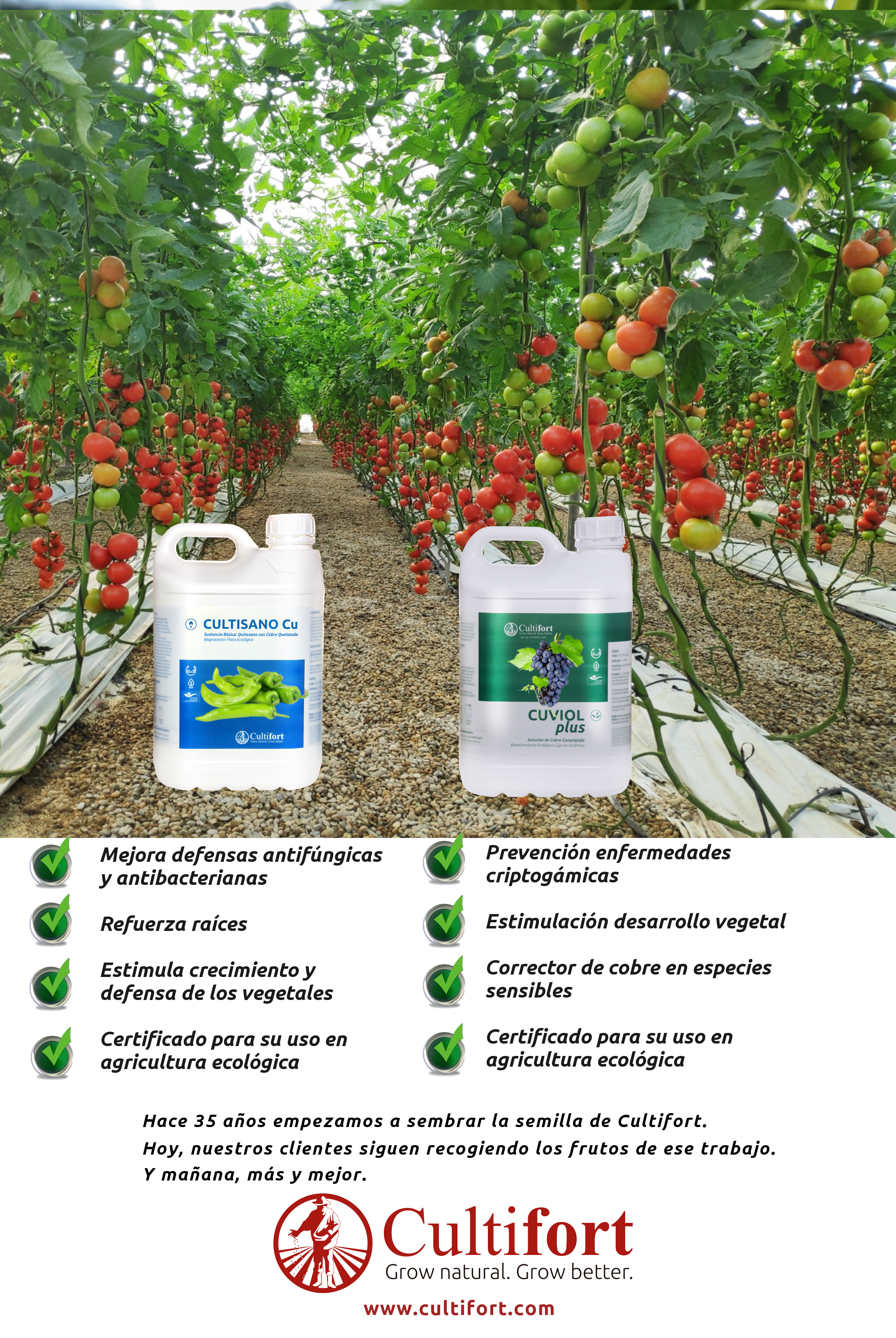 Alternativas para la eliminación gradual del cobre en agricultura