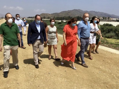 Finalizadas las obras de encauzamiento de la desembocadura del Almanzora