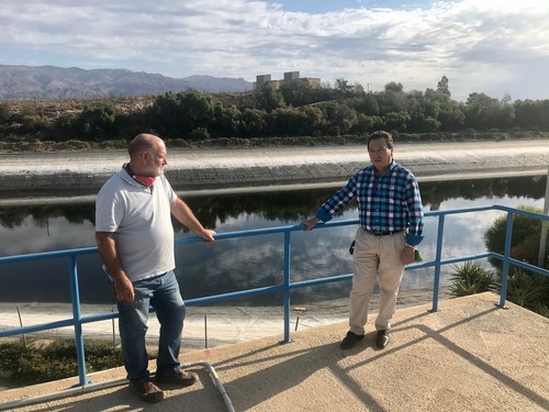 El presidente de FERAL visita las instalaciones de CGUAL ante los cortes temporales de suministro a los regantes   que tendrán lugar este mes