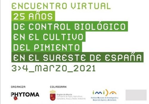 Un encuentro virtual celebrará los ‘25 años de control biológico en el cultivo del pimiento en el sureste de España’
