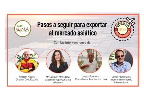 La asociación UNA da pasos para seguir con las exportaciones a Asia con una jornada el próximo 26 de noviembre