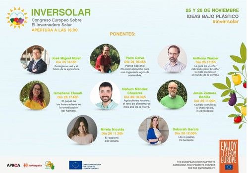  Destacados científicos y divulgadores mostrarán la realidad de los invernaderos solares en el II Congreso Inversolar